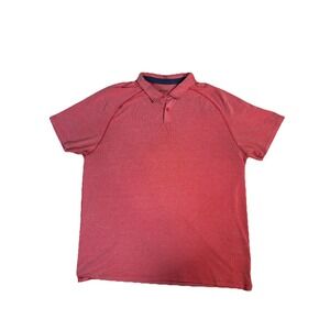 Rhone Men's Tomato Red Delta Pique Polo‎ Shirt XXL
